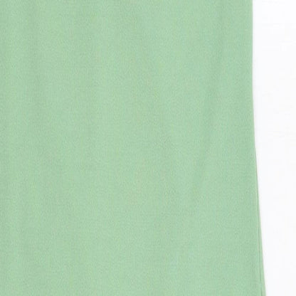 I SAW IT FIRST Womens Green Polyester Tank Dress Size 14 V-Neck Pullover