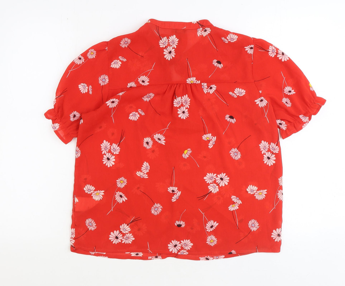Womens UK Size 8 Pimkie Red Basic Blouse