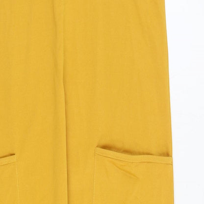 Womens UK Size S Preworn One-Piece Yellow Jumpsuit