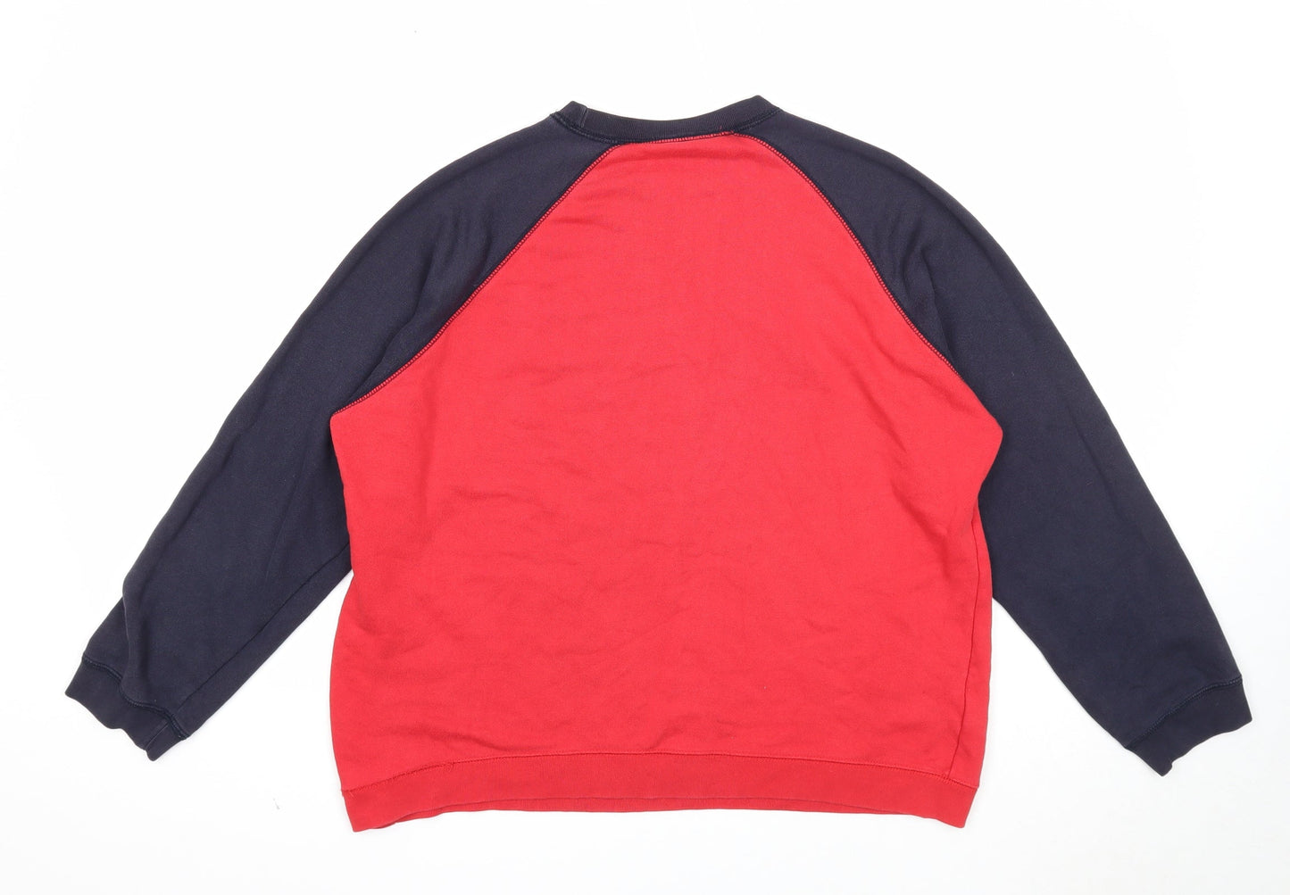 Papaya Womens Red Cotton Pullover Sweatshirt Size S Pullover