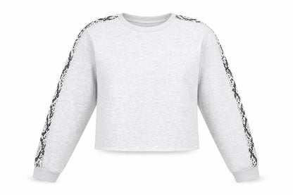 Candy Couture Girls Grey Cotton Pullover Sweatshirt Size 15 Years Pullover