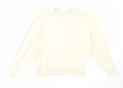 Mens UK Size XS COLLUSION Beige Pullover Sweatshirt