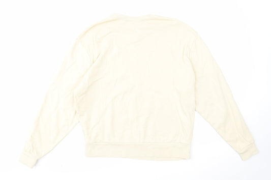 Mens UK Size XS COLLUSION Beige Pullover Sweatshirt