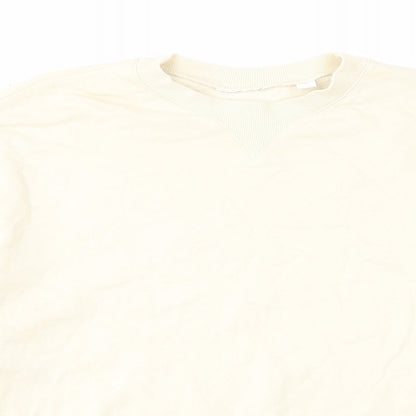 Mens UK Size XS COLLUSION Beige Pullover Sweatshirt