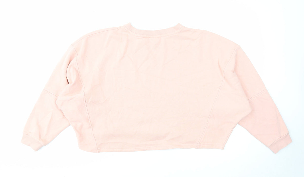 Noisy may Womens Pink Cotton Pullover Sweatshirt Size S Pullover