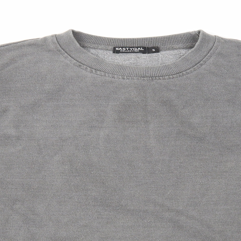 Nasty Gal Womens Grey Cotton Pullover Sweatshirt Size S Pullover - My Body My Rules