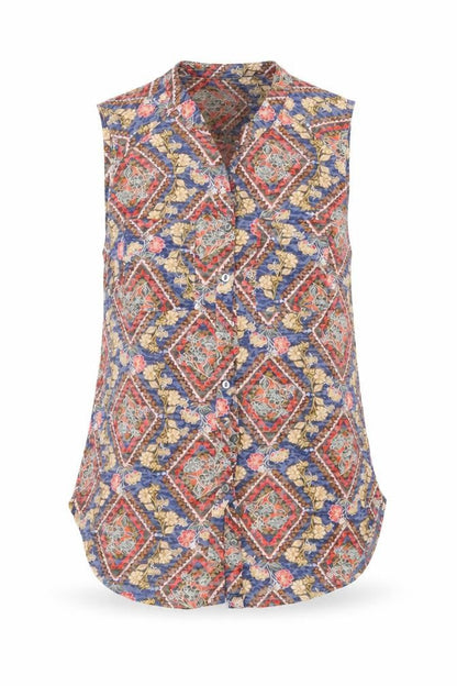 Womens UK Size 10 Per Una Blue Basic Button-Up
