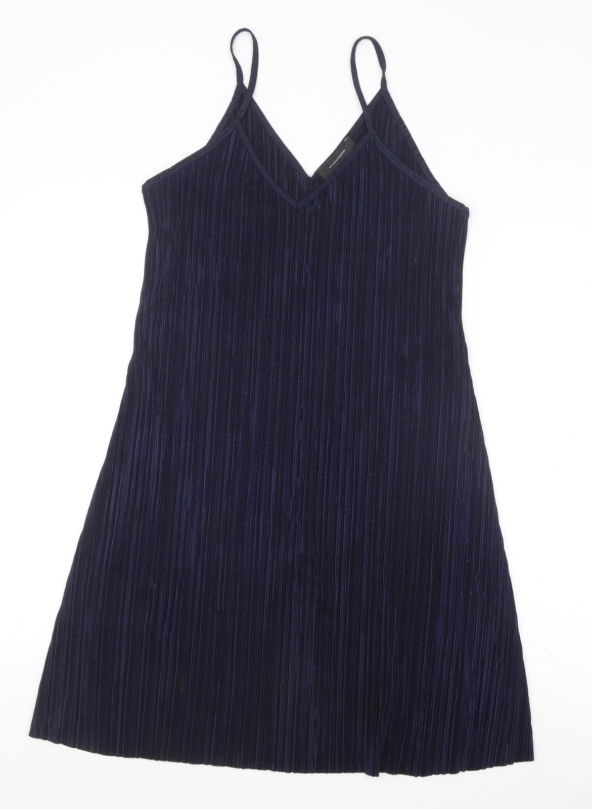 Primark Womens Blue Polyester A-Line Size 10 V-Neck Pullover