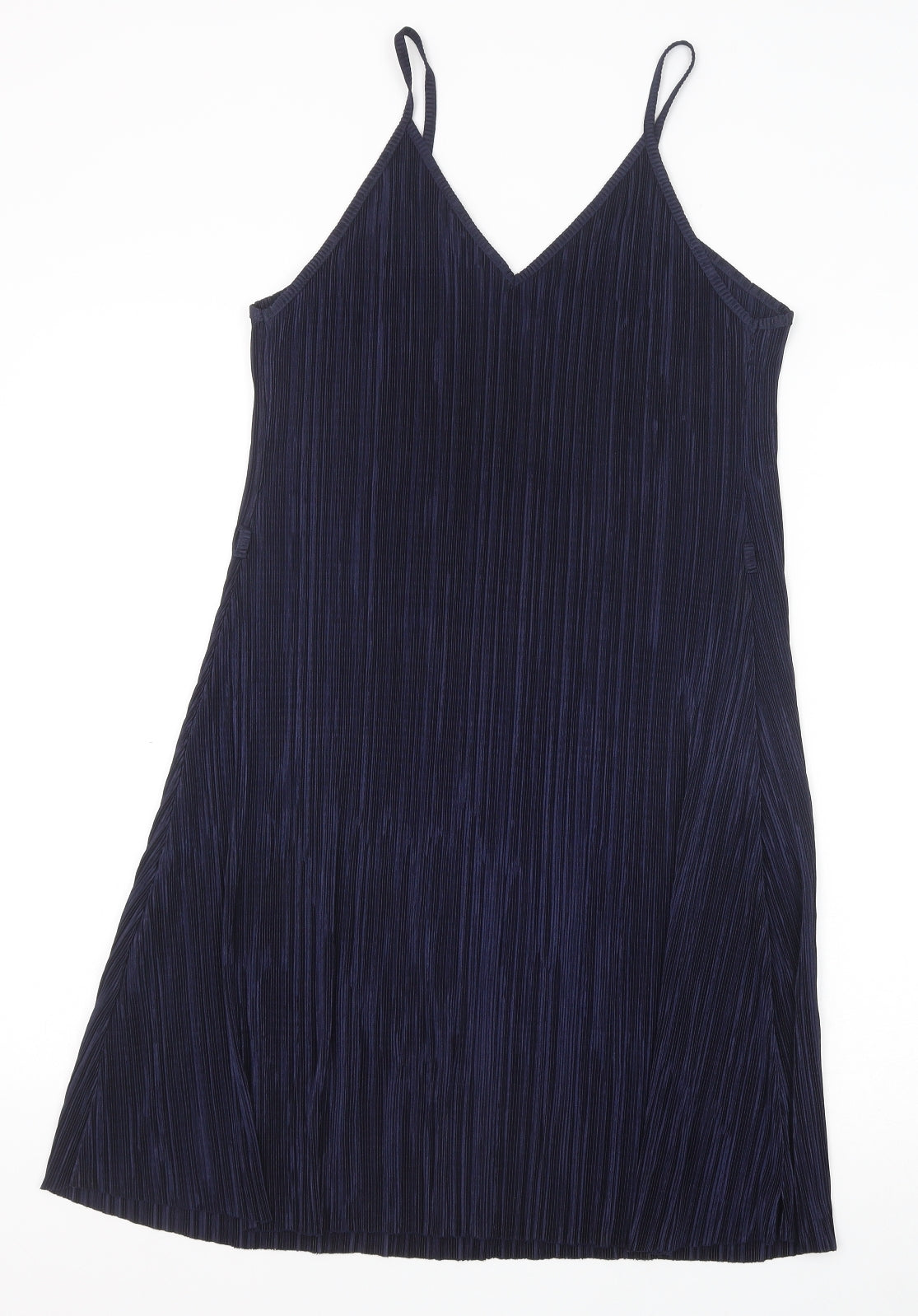 Primark Womens Blue Polyester A-Line Size 10 V-Neck Pullover