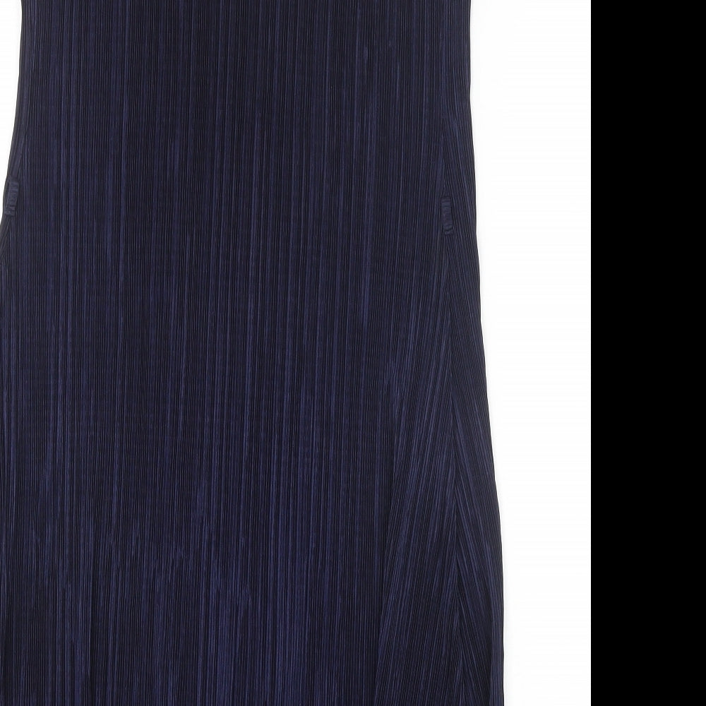 Primark Womens Blue Polyester A-Line Size 10 V-Neck Pullover