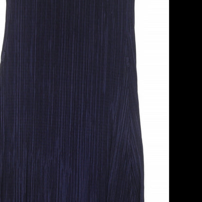 Primark Womens Blue Polyester A-Line Size 10 V-Neck Pullover