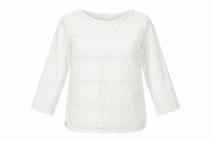 Womens UK Size 8 Warehouse White Basic Blouse
