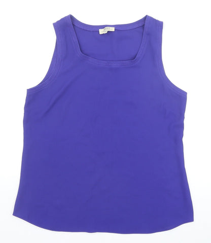 Womens UK Size 10 Papaya Blue Basic Tank