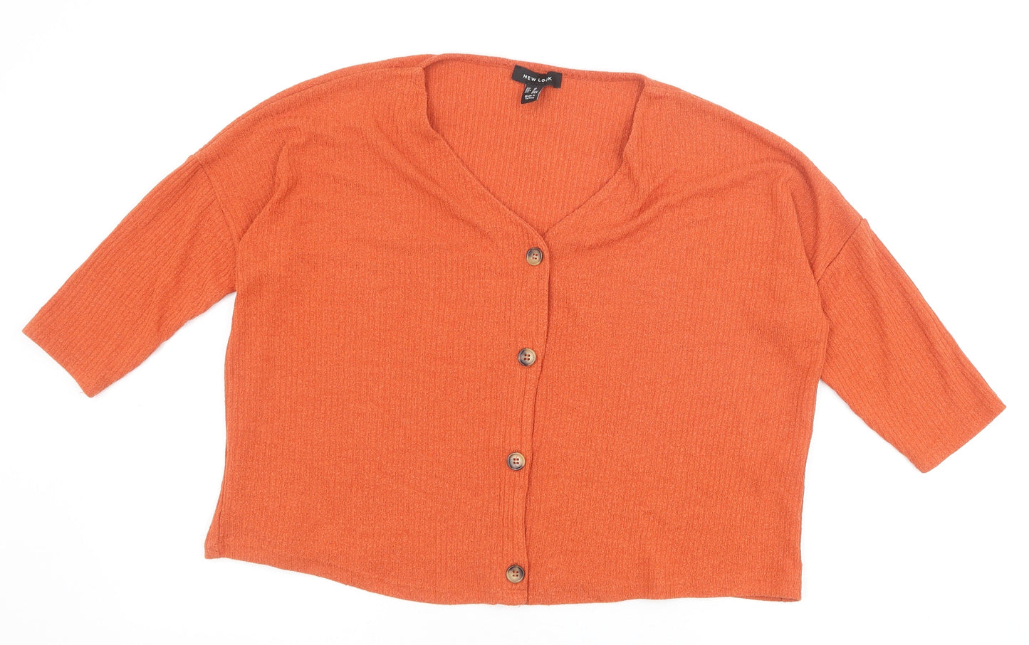 Womens UK Size M New Look Brown Cardigan Jumper