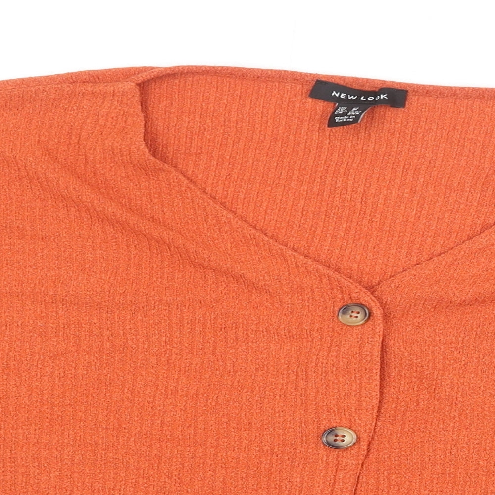 Womens UK Size M New Look Brown Cardigan Jumper