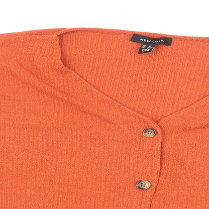 Womens UK Size M New Look Brown Cardigan Jumper