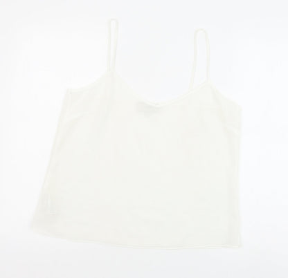 Womens UK Size 12 NEXT White Basic Tank