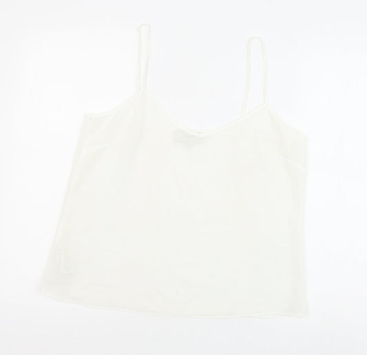 Womens UK Size 12 NEXT White Basic Tank
