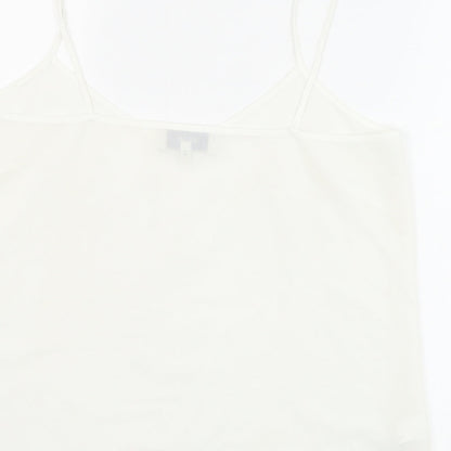 Womens UK Size 12 NEXT White Basic Tank
