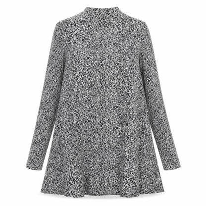 Papaya Womens Black Floral Viscose Fit & Flare Size M Round Neck Pullover