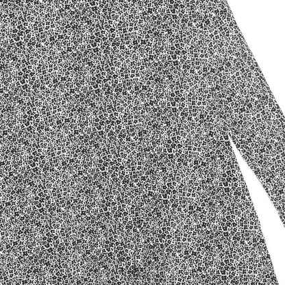 Papaya Womens Black Floral Viscose Fit & Flare Size M Round Neck Pullover