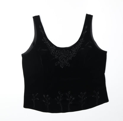 Womens UK Size 18 Marks and Spencer Black Basic Tank
