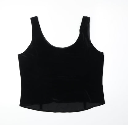 Womens UK Size 18 Marks and Spencer Black Basic Tank