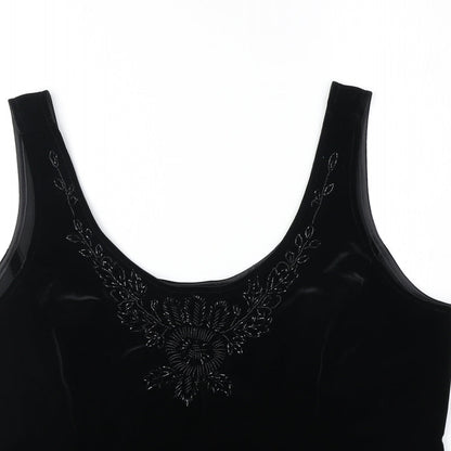 Womens UK Size 18 Marks and Spencer Black Basic Tank