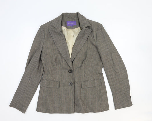 Atmosphere Womens Beige Polyester Jacket Blazer Size 12