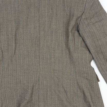 Atmosphere Womens Beige Polyester Jacket Blazer Size 12