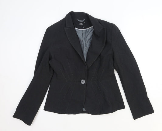 Marks and Spencer Womens Grey Polyester Jacket Blazer Size 10