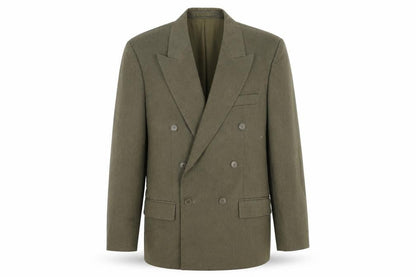 Classic Mens clothing Mens Green Polyester Jacket Blazer Size S Regular