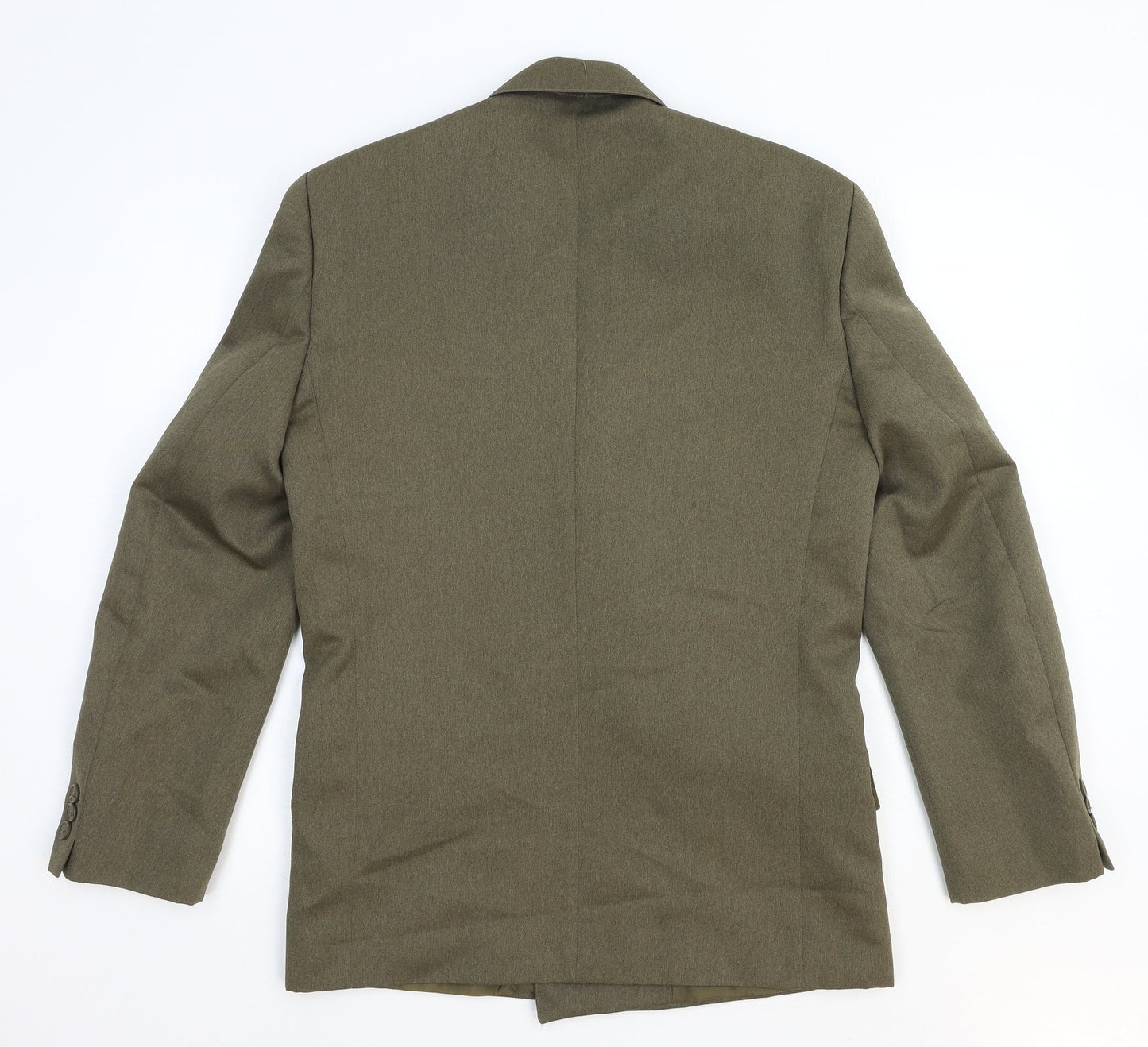 Classic Mens clothing Mens Green Polyester Jacket Blazer Size S Regular