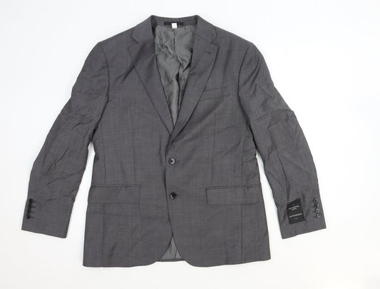 Marks and Spencer Womens Grey Wool Jacket Blazer Size L