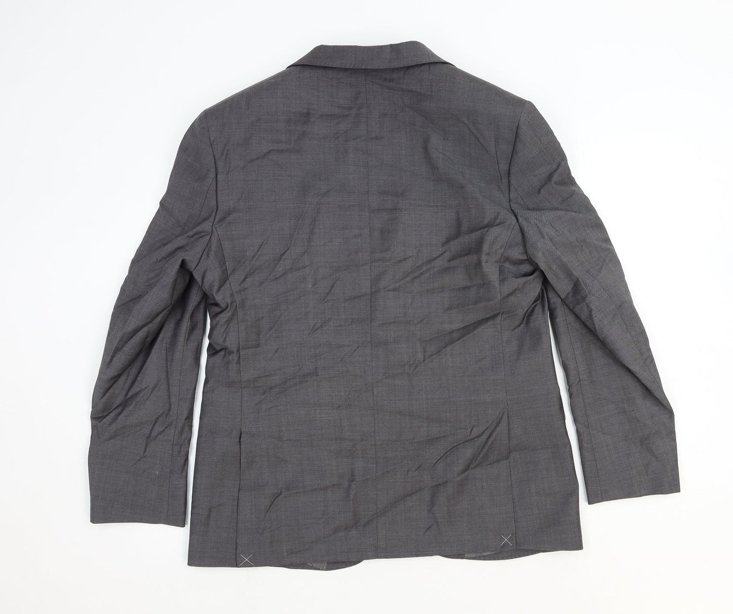 Marks and Spencer Womens Grey Wool Jacket Blazer Size L