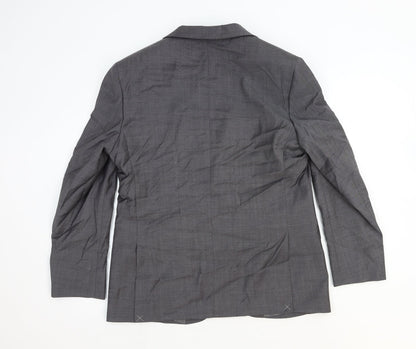 Marks and Spencer Womens Grey Wool Jacket Blazer Size L
