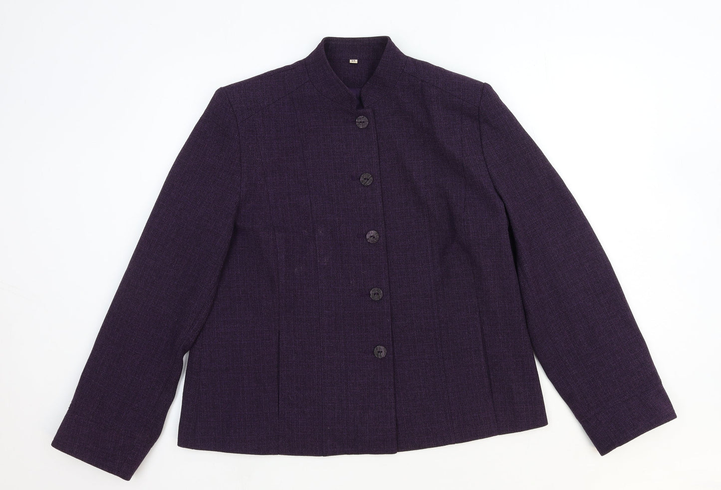 Womens UK Size 16 Preworn Purple Pea Coat