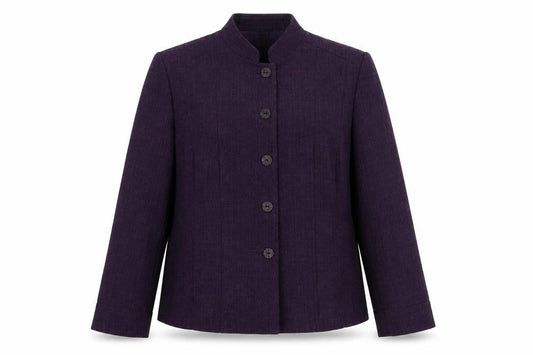 Womens UK Size 16 Preworn Purple Pea Coat