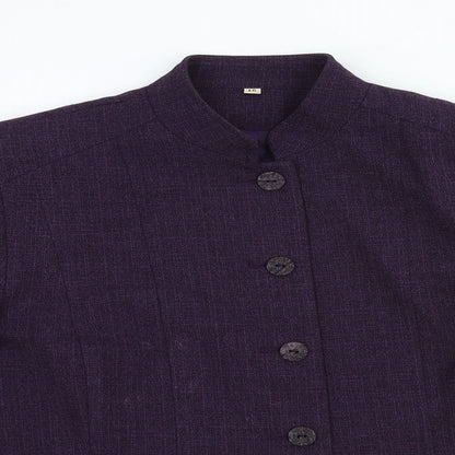 Womens UK Size 16 Preworn Purple Pea Coat