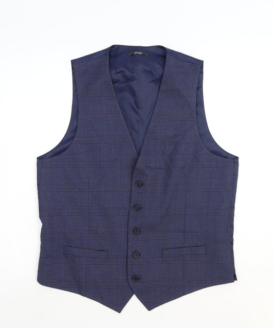 Mens UK Size L Marks and Spencer Regular Blue Suit Jacket