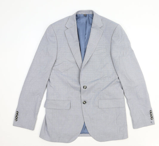 Marks and Spencer Womens Grey Polyester Jacket Blazer Size M
