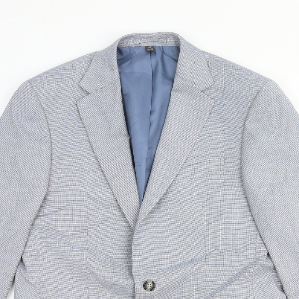 Marks and Spencer Womens Grey Polyester Jacket Blazer Size M