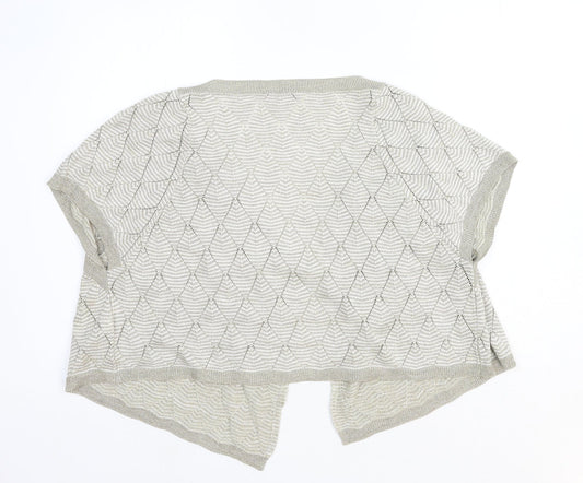 Womens UK Size 16 Per Una Beige Cardigan Jumper
