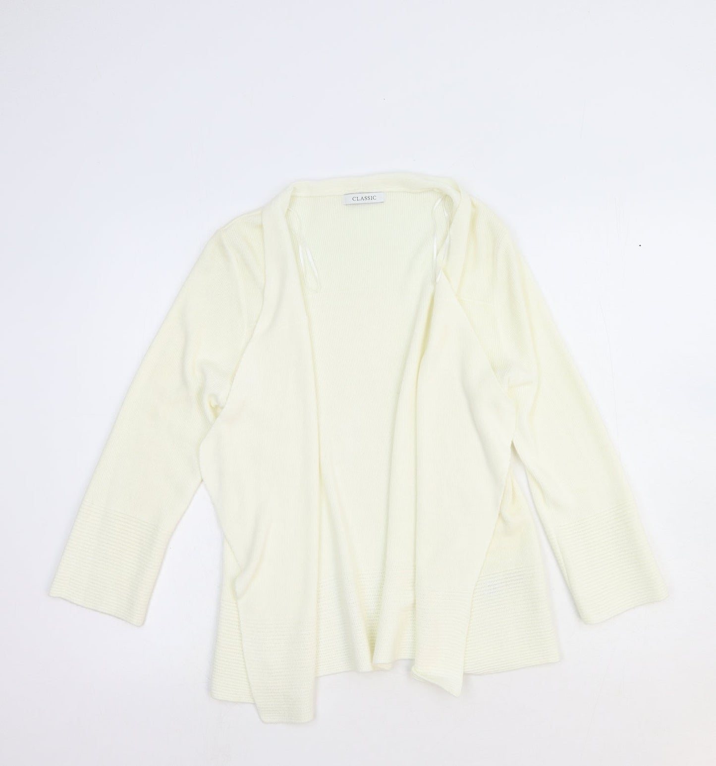 Womens UK Size 12 Marks and Spencer White Cardigan Jumper