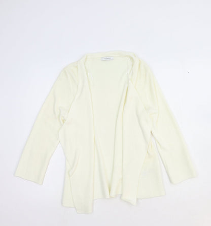 Womens UK Size 12 Marks and Spencer White Cardigan Jumper