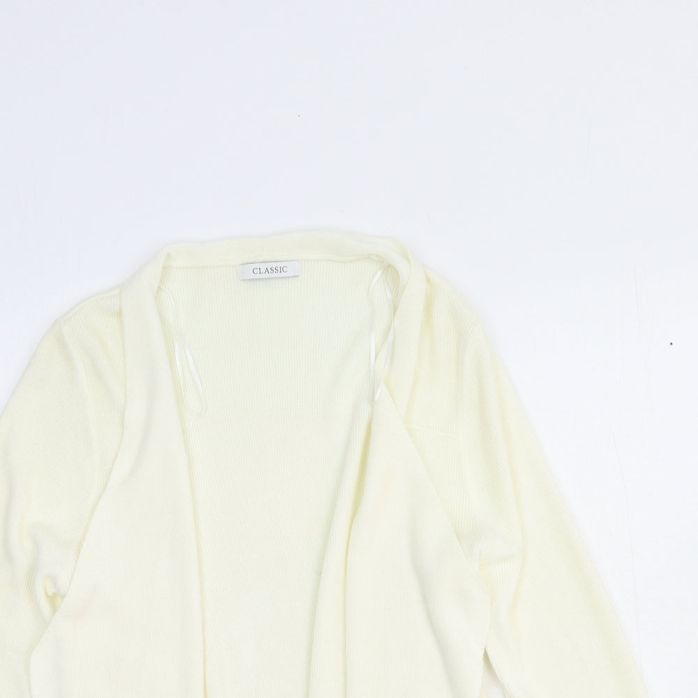 Womens UK Size 12 Marks and Spencer White Cardigan Jumper