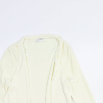 Womens UK Size 12 Marks and Spencer White Cardigan Jumper