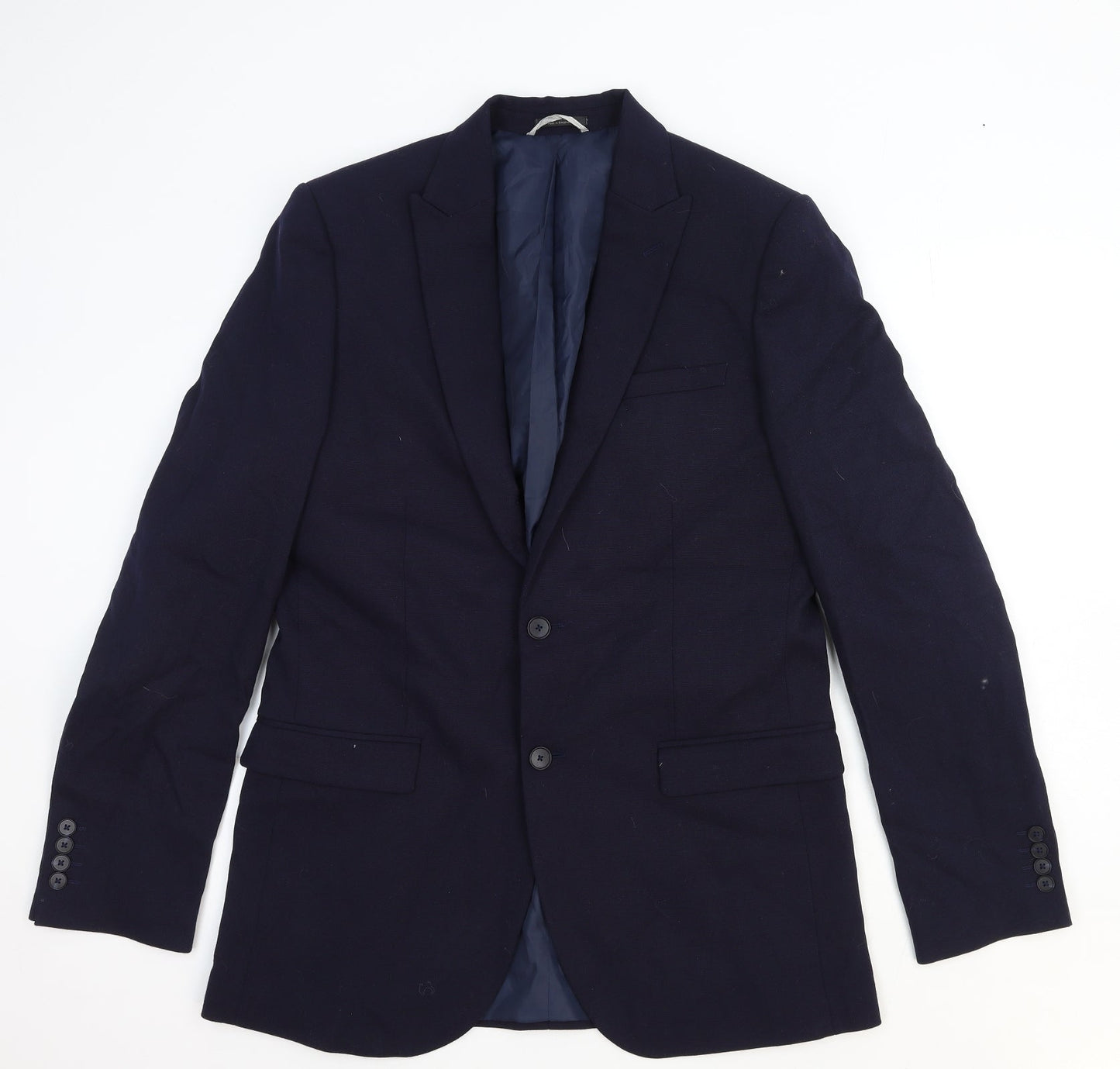 Mens UK Size XL Marks and Spencer Regular Blue Suit Jacket