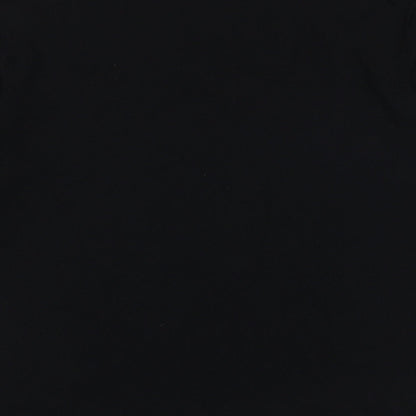 Womens UK Size 10 Sky Designs Black Basic T-Shirt