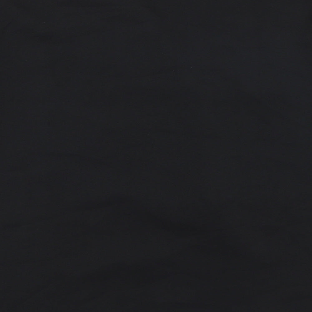 Saint claire Womens Black Polyester Basic Blouse Size 8 V-Neck